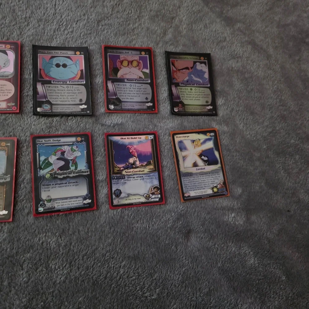 Dragon Ball Z TCG Card Lot 10pc Score Foil Holo Blue Swift Dodge Ki Build Up